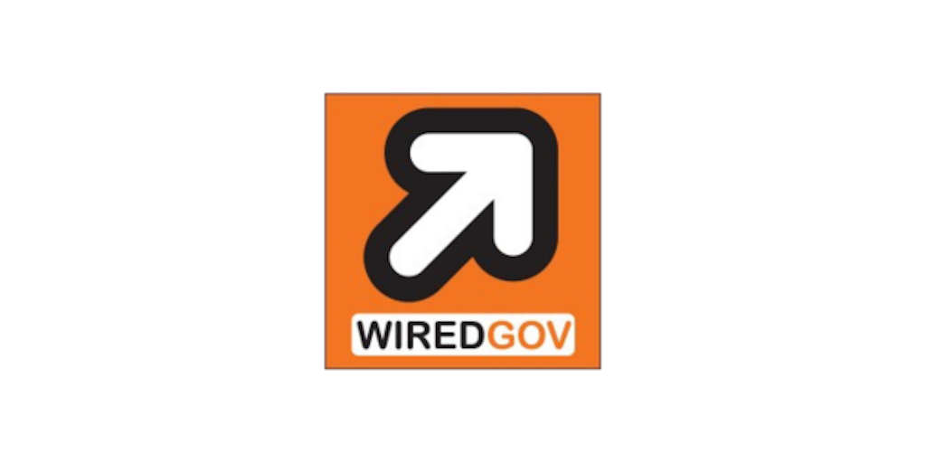 Wired Gov Partner Logo in orange and black