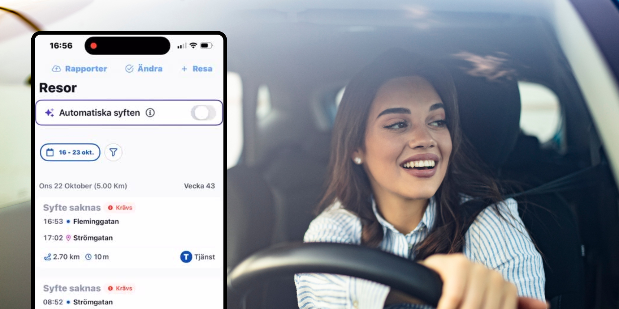 Elektronisk körjournal med AI