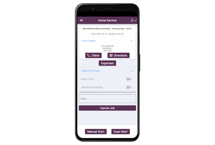 Call-round mobile app