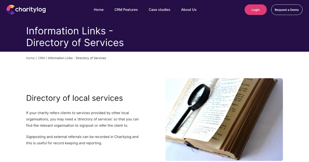 Local Service Directory Directory of Services provides information for signposting