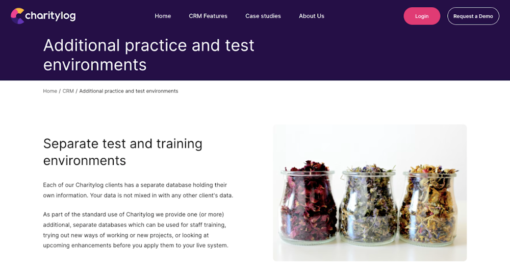 Additional practice and test environments | Charitylog
