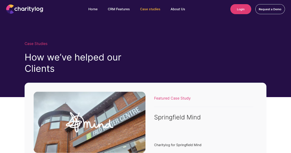 Case Studies | Charitylog