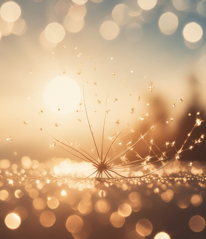 Snowy christmas scene