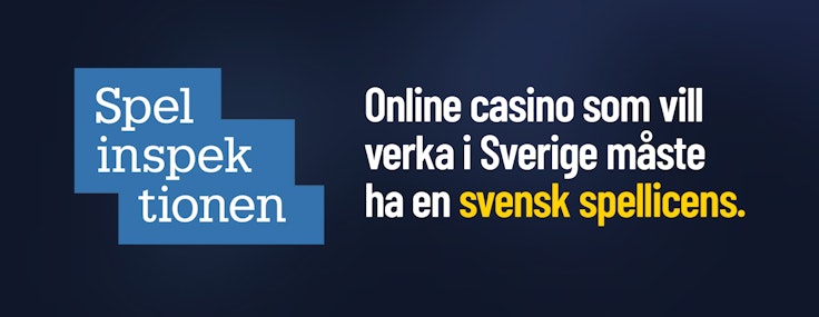 Casino på nätet i Sverige måste ha svensk spellicens