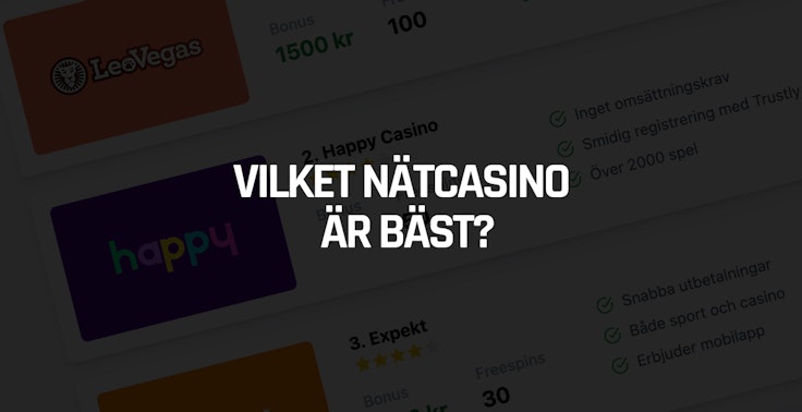 Vilket nätcasino är bäst?