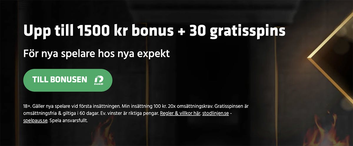 Expekt välkomsterbjudande