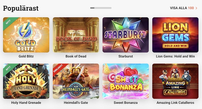 Leovegas casino och spelutbud
