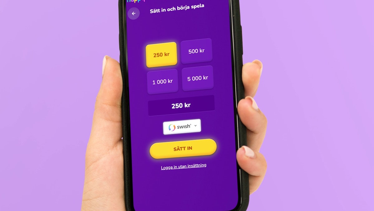 Nu kan du göra insättningar och uttag med Swish hos Happy Casino Happy Casino Swish