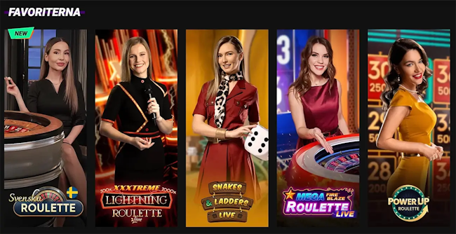 Betinia live casino