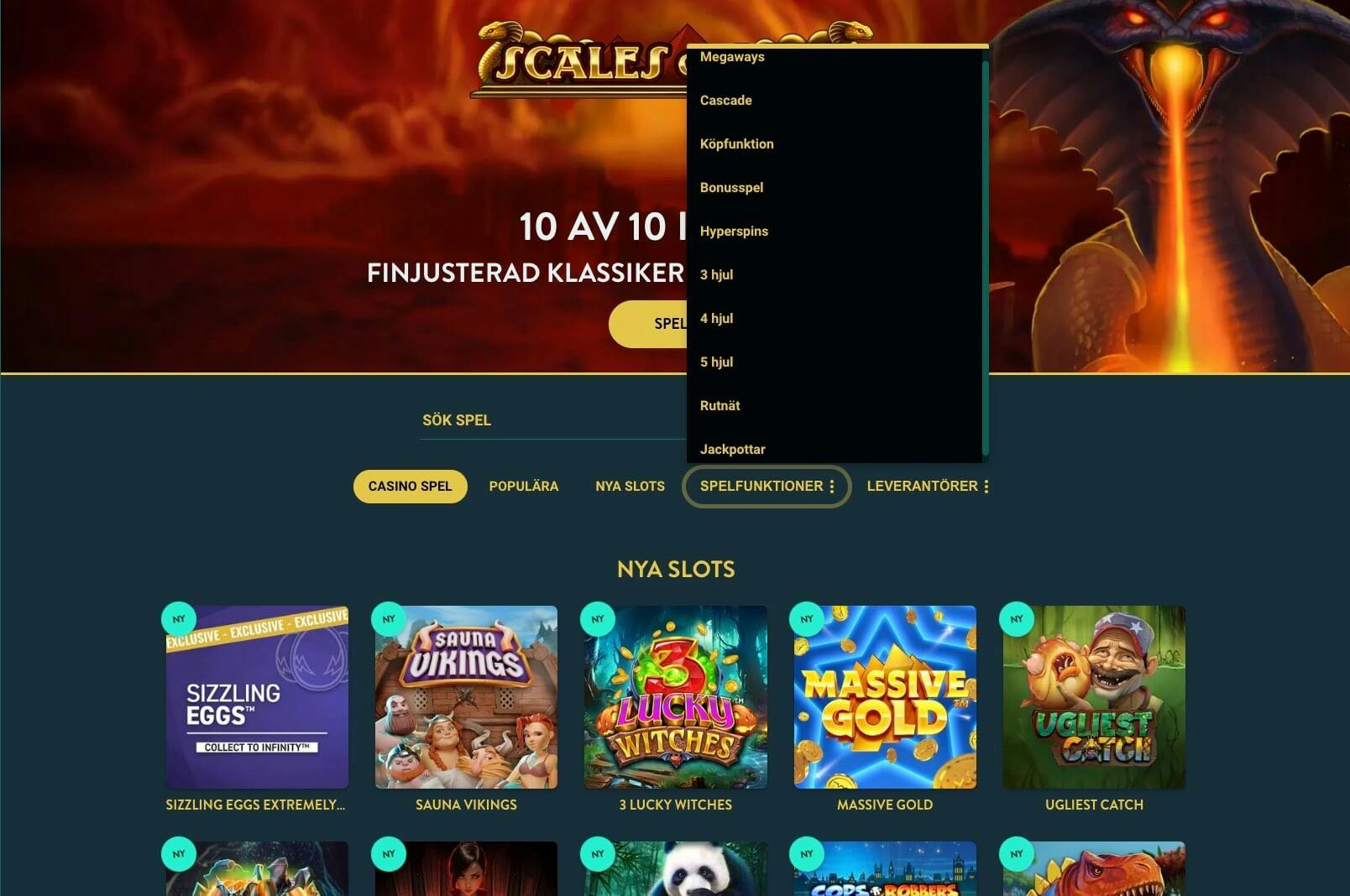 No Account Casino spelfilter