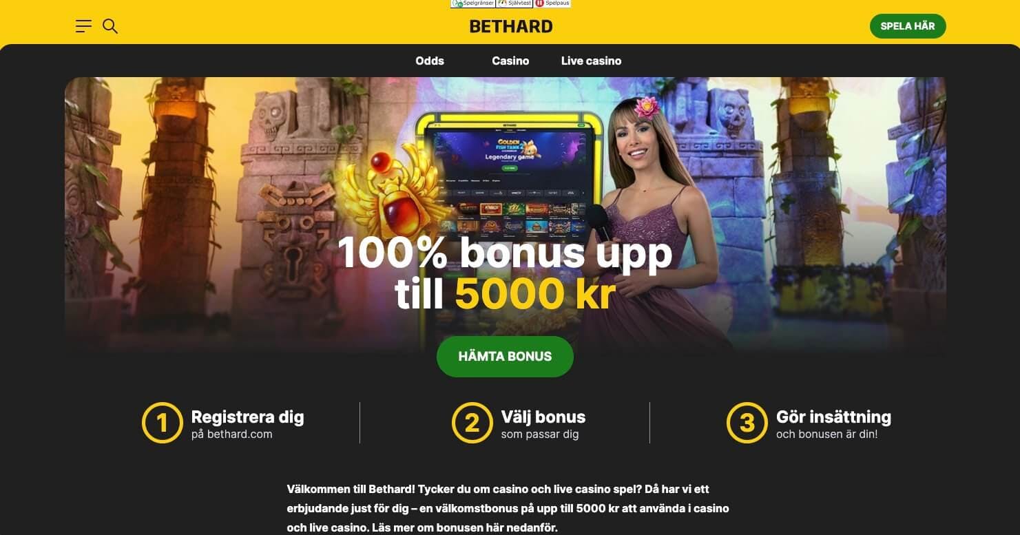 Bethard casino bonus