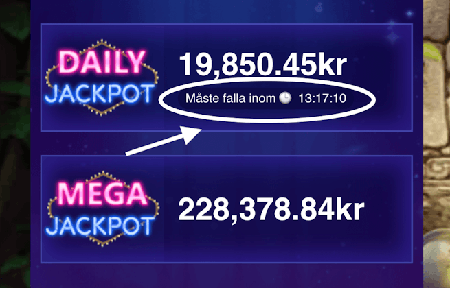 Tid för daglig jackpot