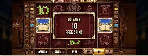 Vinst av 10 freespins