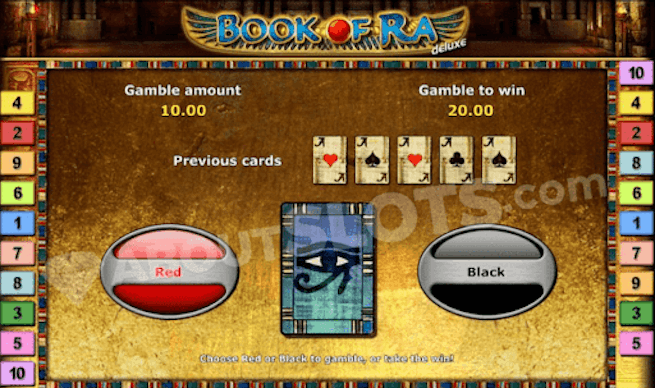 gamble funktion i book of ra