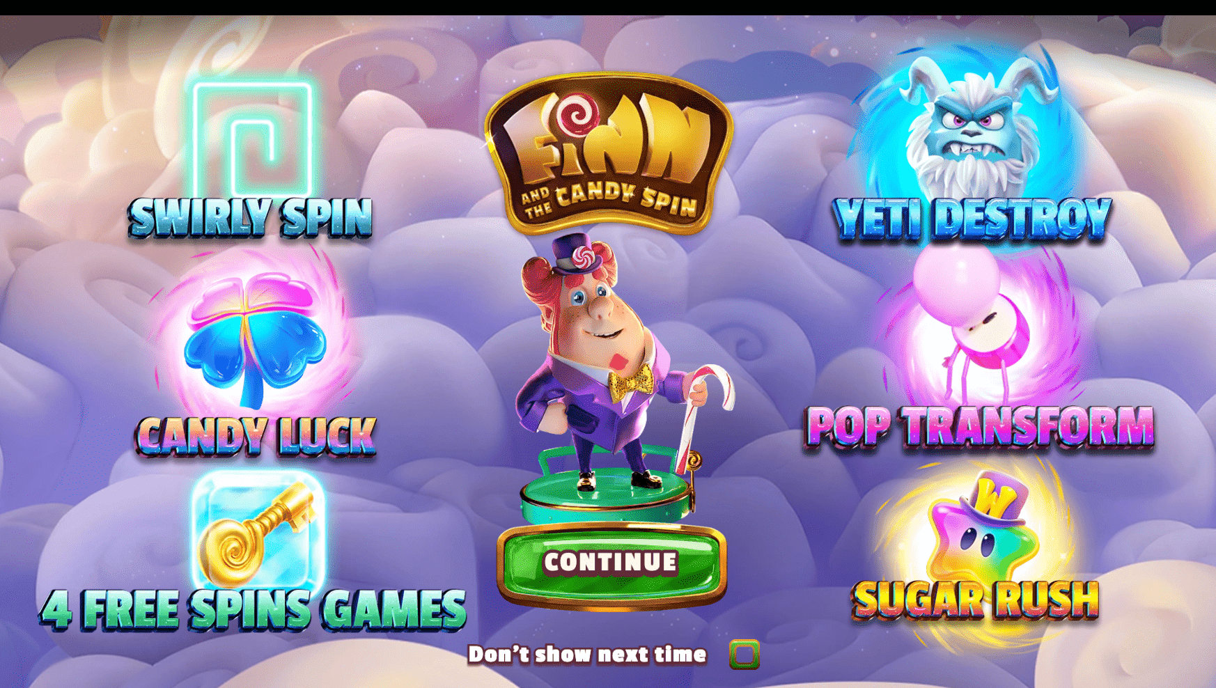 NetEnts nya slot Finn and the Candy Spinn