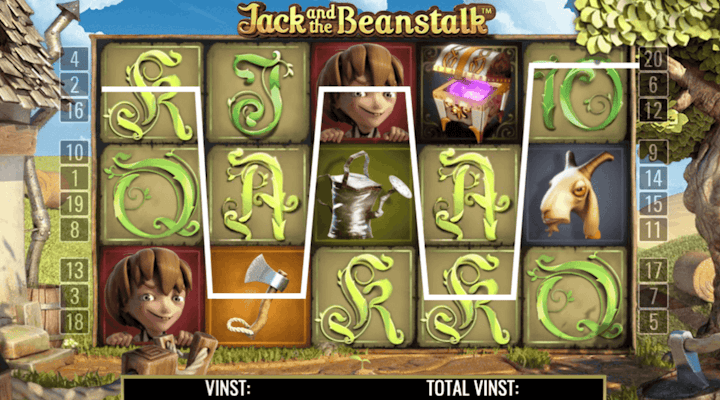Jack and the Beanstalk vinstlinjer Vinstlinjer i slots