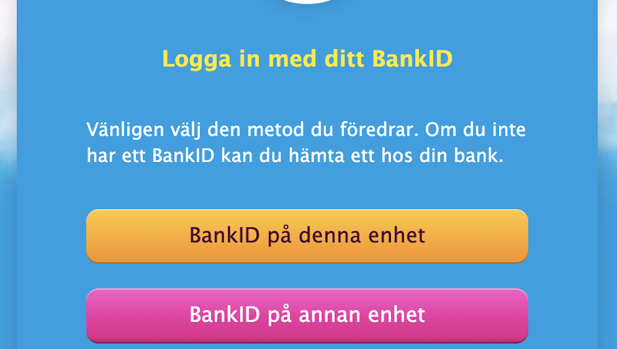 Logga in med BankID