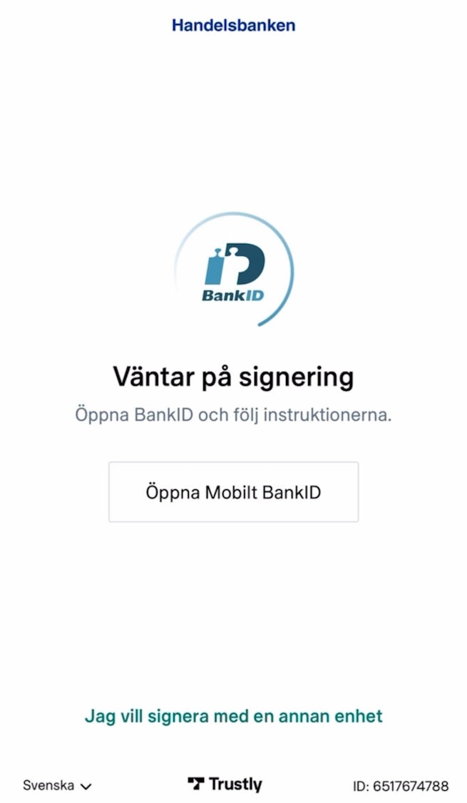 Verifiera med BankID