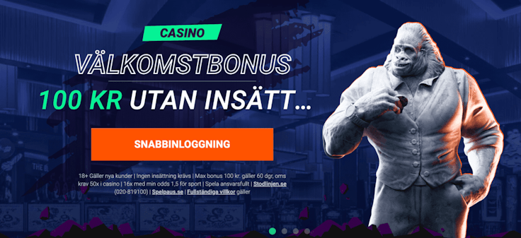 Betinia inför ny bonus utan insättning på 100 kronor