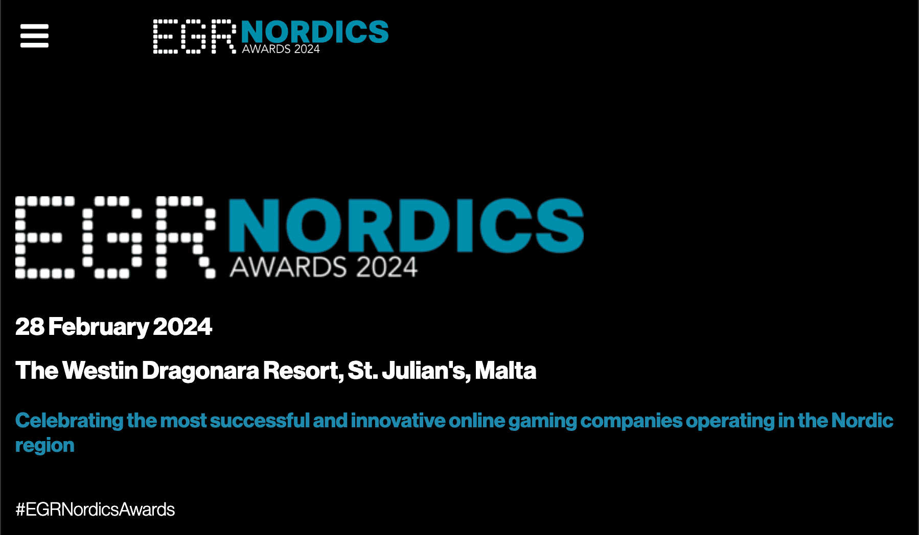 EGR Nordic Awards 2024