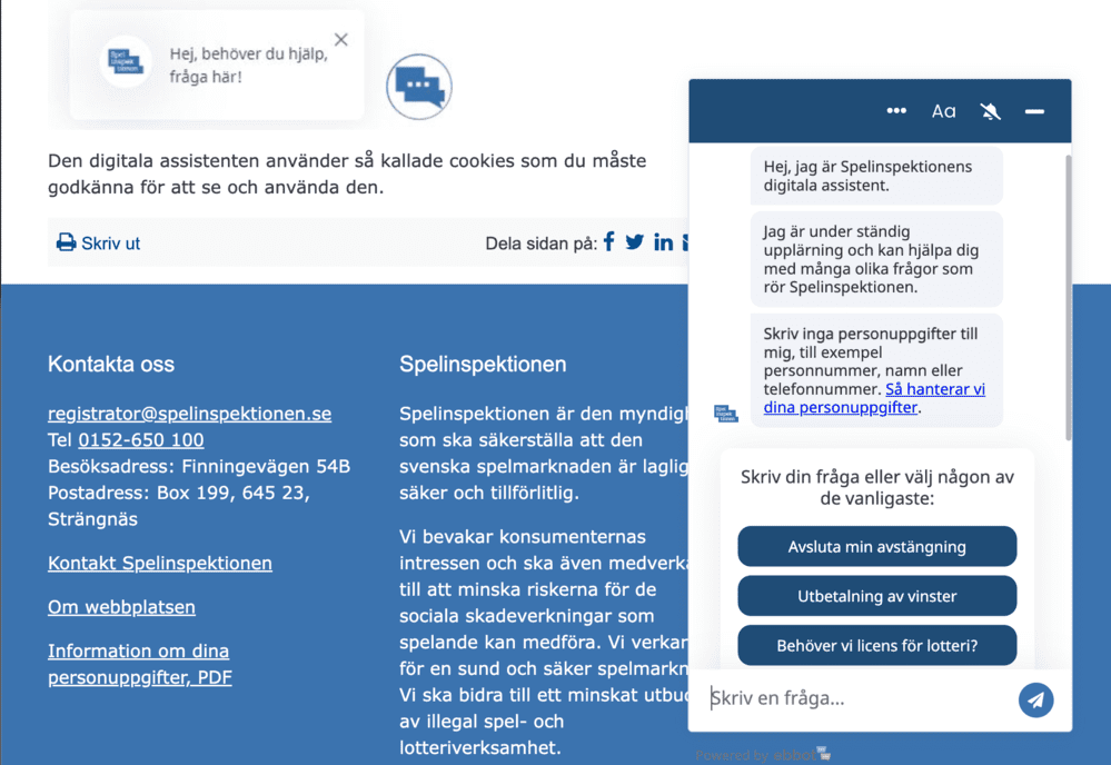 Spelinspektionen lanserar ny digital assisten