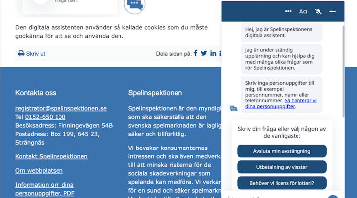 Spelinspektionen lanserar ny digital assisten
