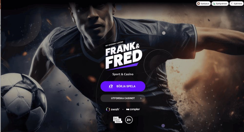 Frank & Fred startsida