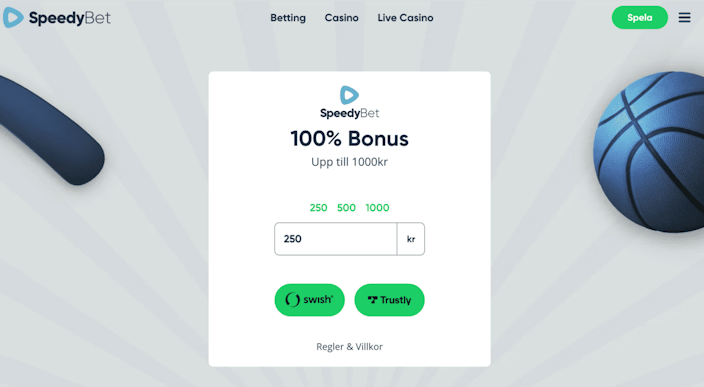 Speedybet bonus