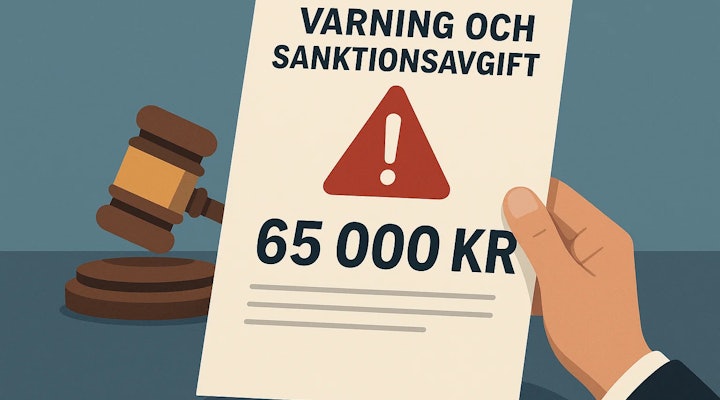Varning och sanktionsavgift för flera föreningar