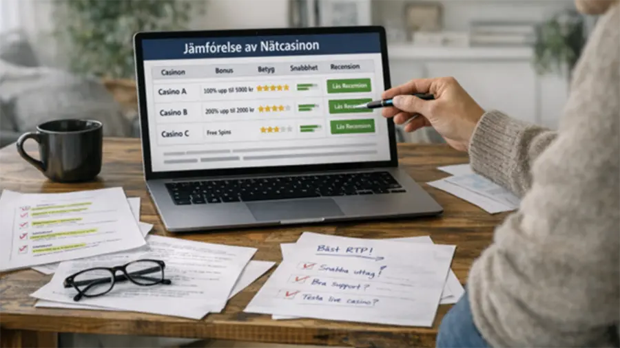 Hur casinoguider rankar nätcasinon