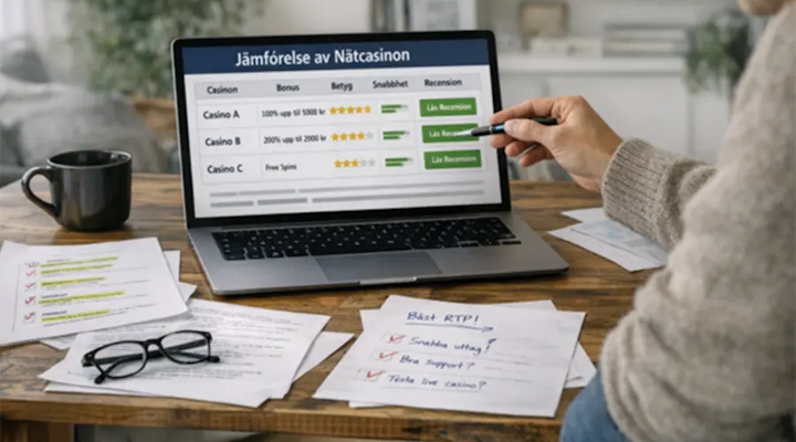 Hur casinoguider rankar nätcasinon