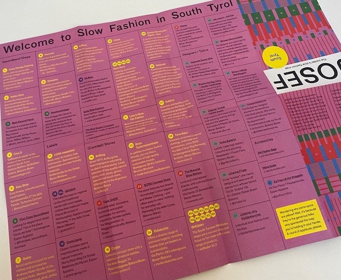 JOSEF slow fashion map South Tyrol (c) susanne Barta