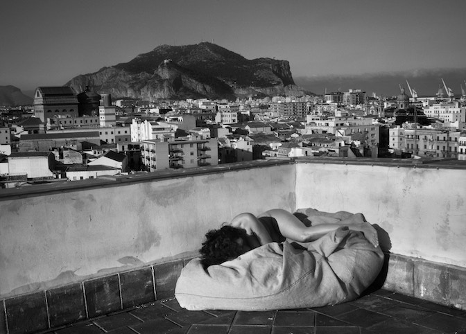 Palermo, 2011. Veduta sulla città dal tetto del "Nuovo Teatro Montevergini". 