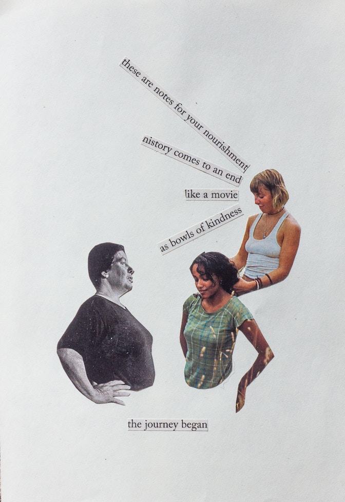 Notes for your nourishment, Daria Akimenko, 2022, collage