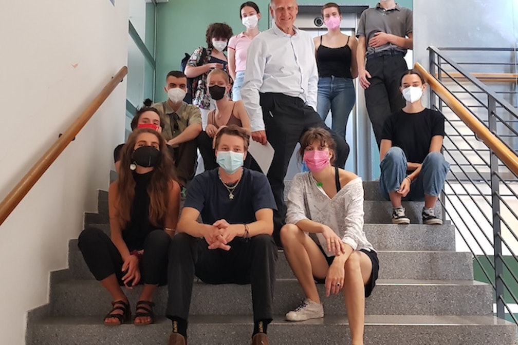 Stephan Schmidt-Wulffen + Kunstklasse Uni Bz (c) Davide Ferrando