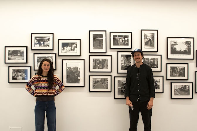 L'artista Oliver Kofler e la curatrice Stefania Rossi