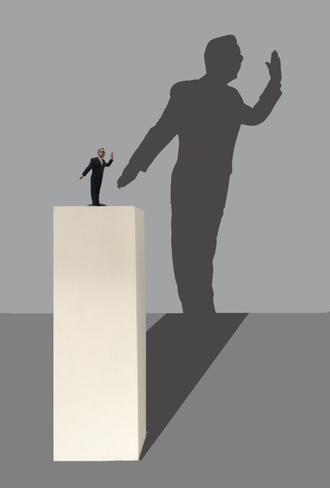 Thomas Sterna Selbst als rechter Populist _ Trumpist mit Schatten (c) Thomas Sterna