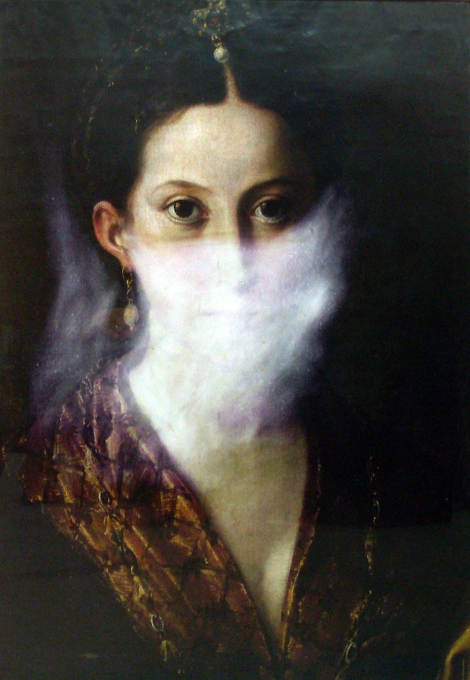 08_Maria Adele Del Vecchio_Antea_2006_solvent on poster (framed)_cm 98 x 72