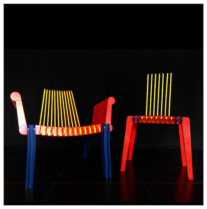 Benno Simma, progetto ULIDOT_ASSEMBLABLE ARMCHAIR & CHAIR (2010)