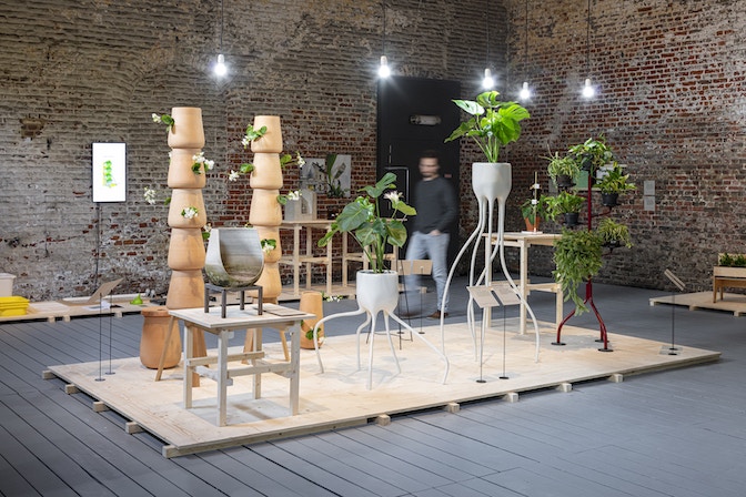 Plant Fever - Towards a Phyto-centred Design_A travelling exhibition by studio d-o-t-s (Laura Drouet, Olivier Lacrouts)_Photo © Tim Van de Velde, CID au Grand-Hornu_PFVR604_Low Res