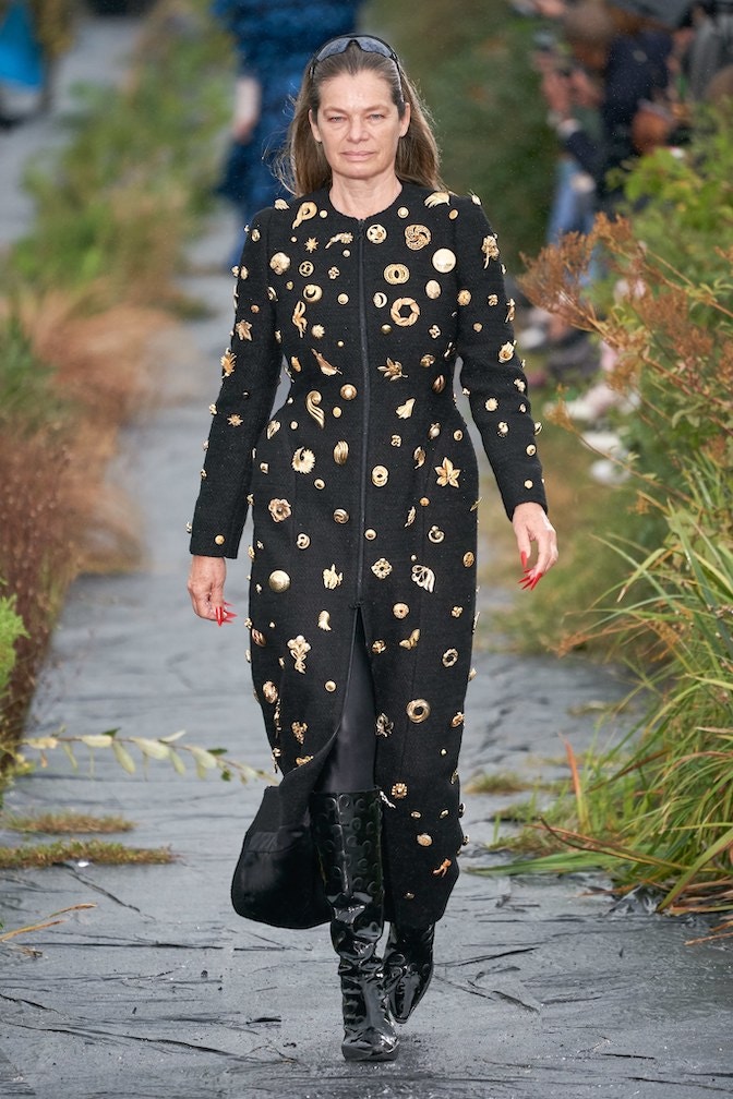 Cordula Reyer for Marine Serre – aus vogue.com 2