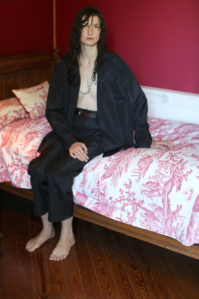 Andreas Steiner_RIER ENSEMBLE SILK MOIRE NOIR