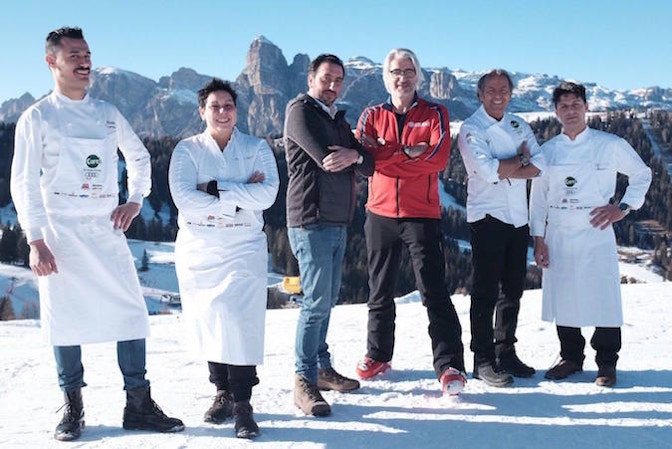 Chef e Paolo Ferretti al rifugio Las Vegas