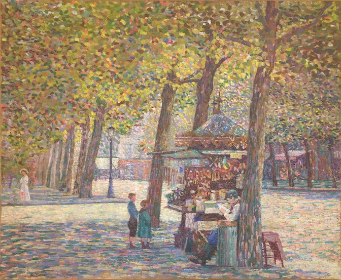Gino Severini, Le marchand d'oublies, 1909, Collezione Privata