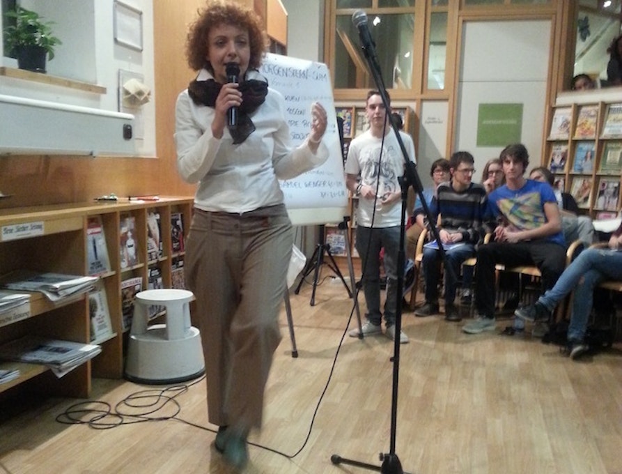Morgenstern Poetry Slam 2014 - MC Lene Morgenstern - Meran