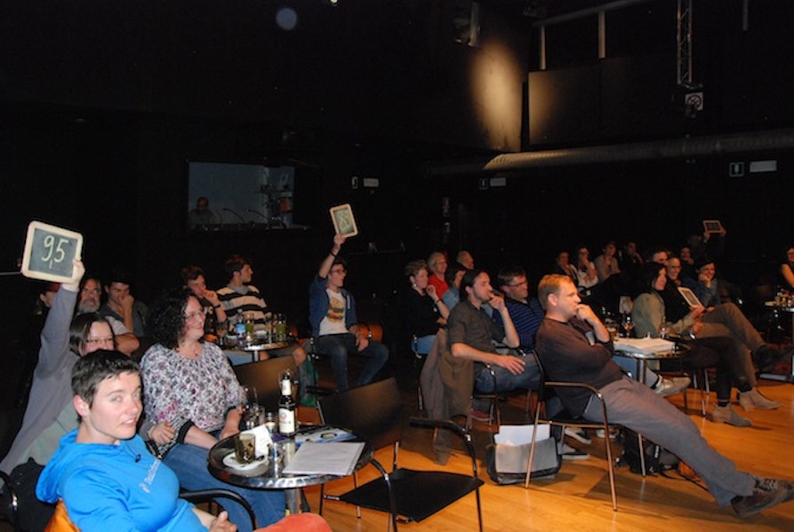 Morgenstern Poetry Slam 2014 - das Publikum in Bruneck