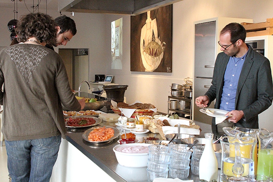 Rosengarten Brunch: Grundstein in Bozen