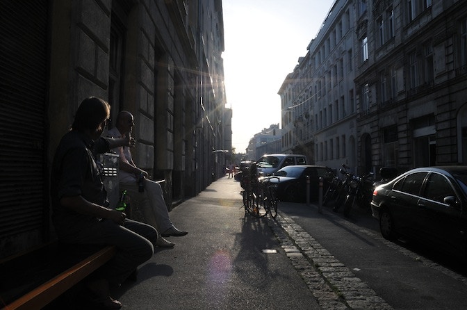 Grundsteingasse Sonnenuntergang, Foto von Martina Gasser