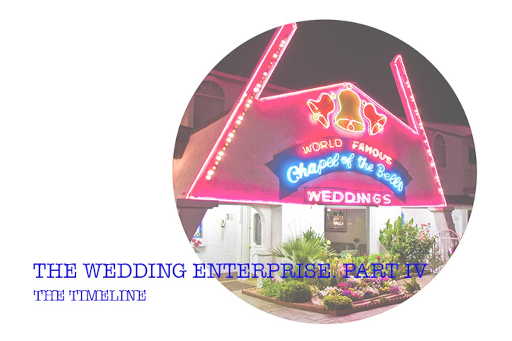 The Wedding Enterprise. Part IV. The Timeline