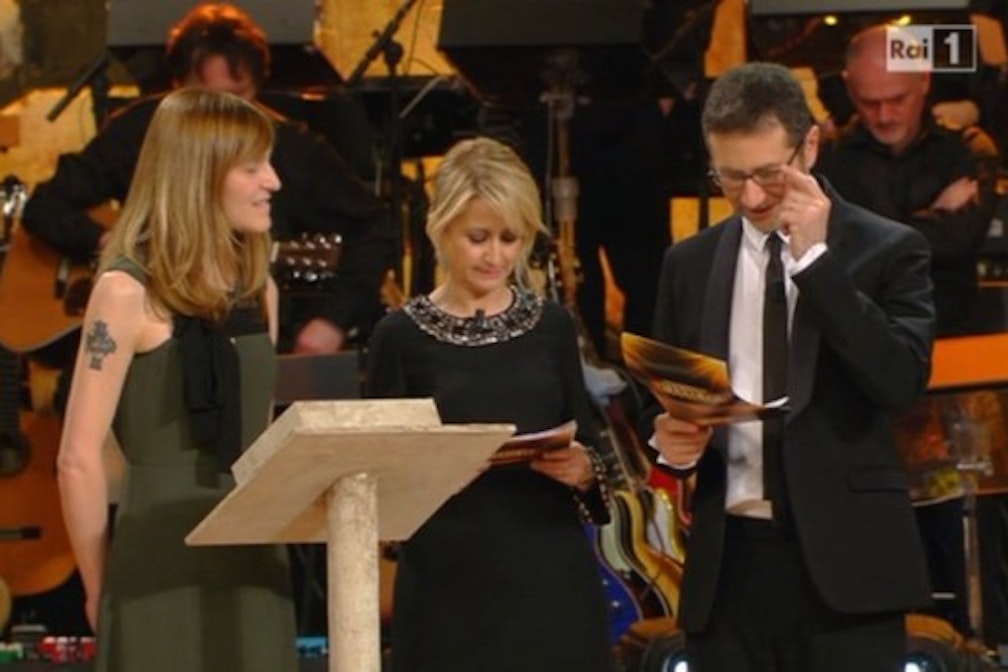 Cristiana Collu a Sanremo: quando parole potenti sono più forti delle canzonette